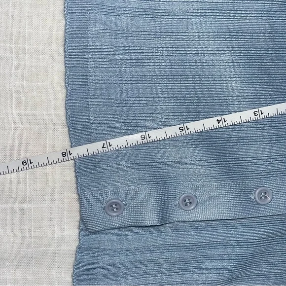 Garage Light Blue Ribbed Knit Top - Picture 11 of 11